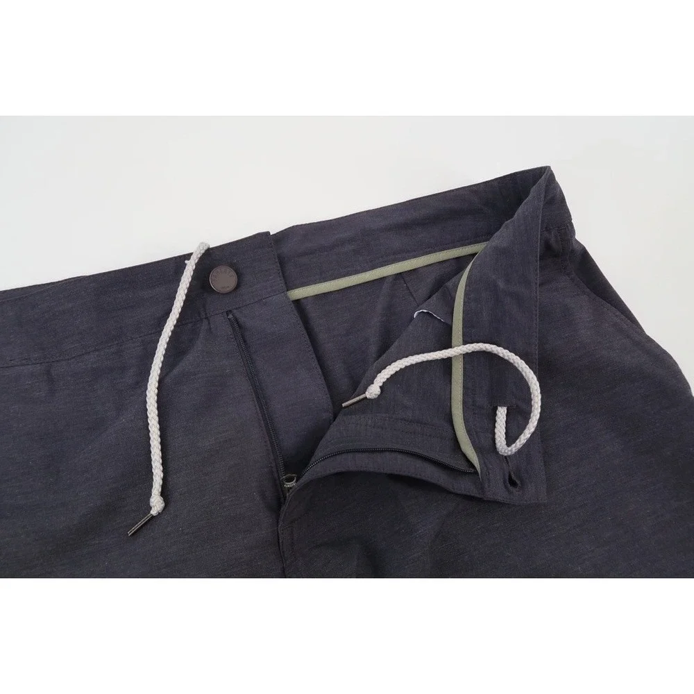 Faherty Belt Loop All Day Shorts Mens 38 Charcoal Hybrid Performance Stretch